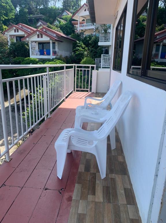 Balkón nebo terasa v ubytování Da Bungalows