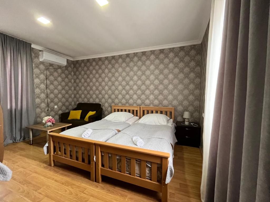 Postel nebo postele na pokoji v ubytování Hillside Guesthouse