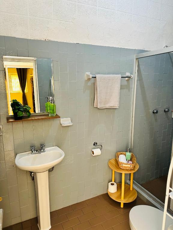 Koupelna v ubytování Casa Valentía