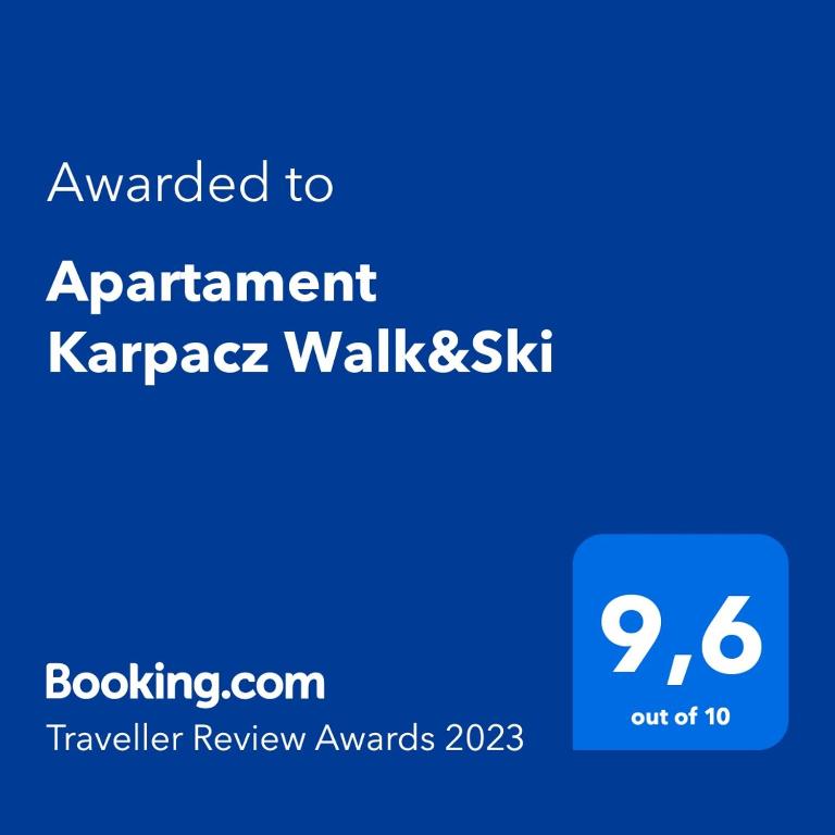 Certifikát, ocenenie alebo iný dokument vystavený v ubytovaní Apartament Karpacz Walk&Ski