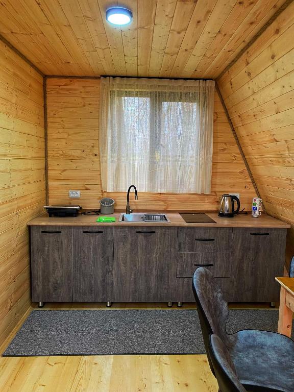 Kuchyň nebo kuchyňský kout v ubytování Villa Ioseliani