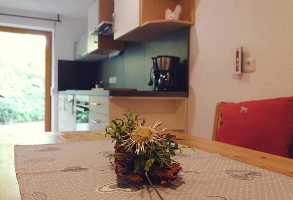 Kuchyň nebo kuchyňský kout v ubytování Angelas Ferienwohnungen Oberstaufen