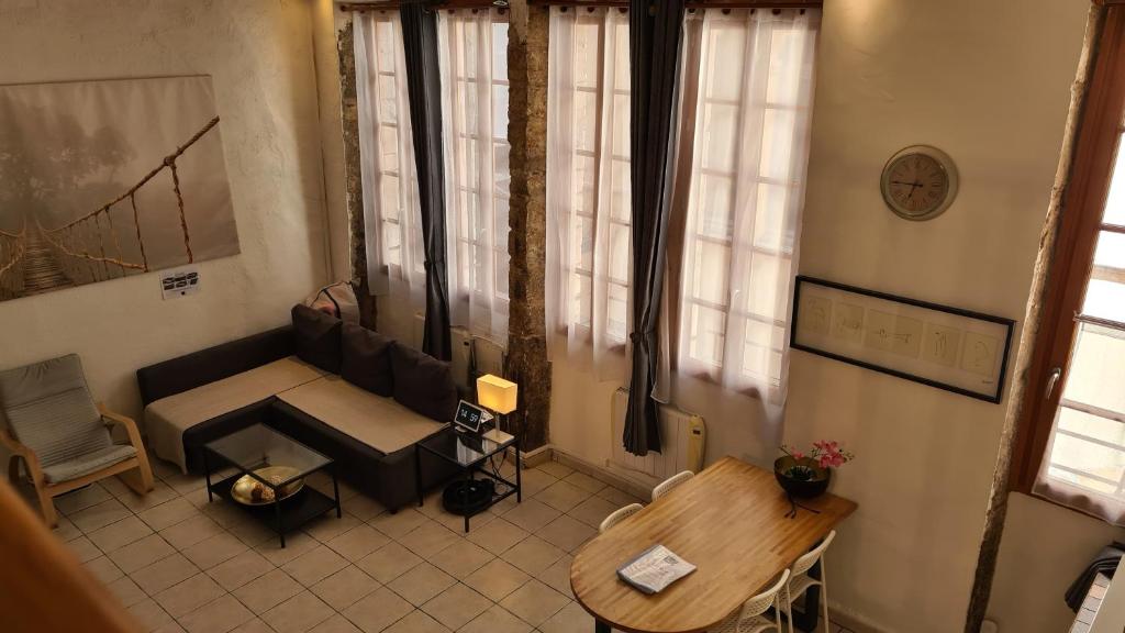 Posezení v ubytování La Loge Du Vieux Lyon