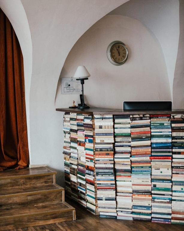 Knihovna v bed and breakfast