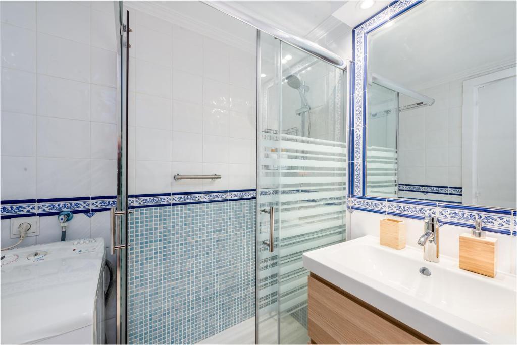 Koupelna v ubytování Appartement en front de mer