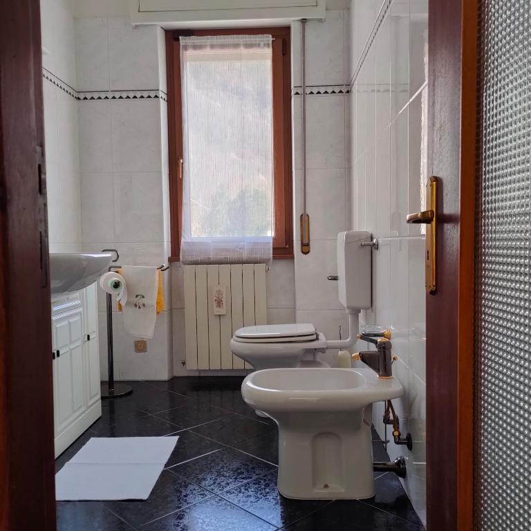 Koupelna v ubytování Il nido dei cigni