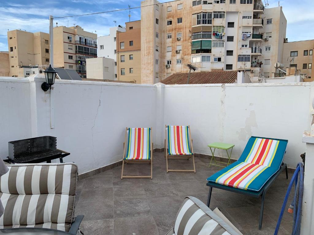 Balkón alebo terasa v ubytovaní Atico Casa Mari