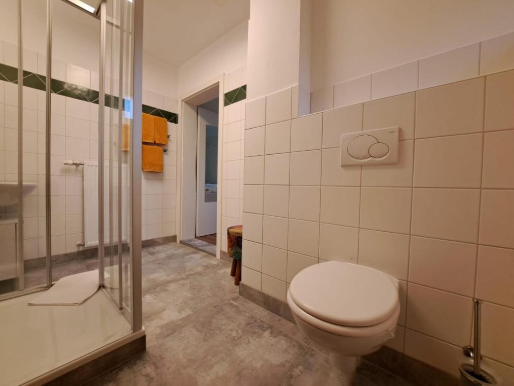 Koupelna v ubytování Altes Pfarrhaus