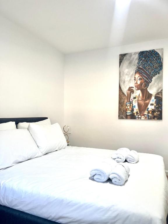 Postel nebo postele na pokoji v ubytování Viva Apartments
