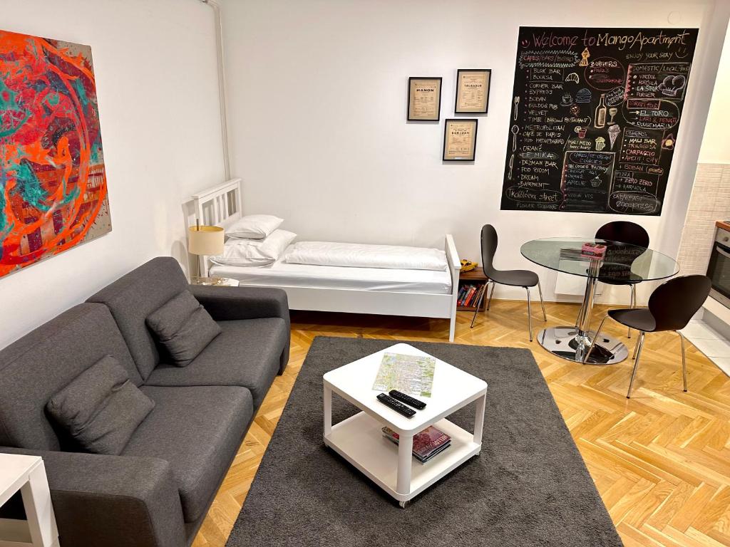 Posezení v ubytování Apartments Mango Downtown