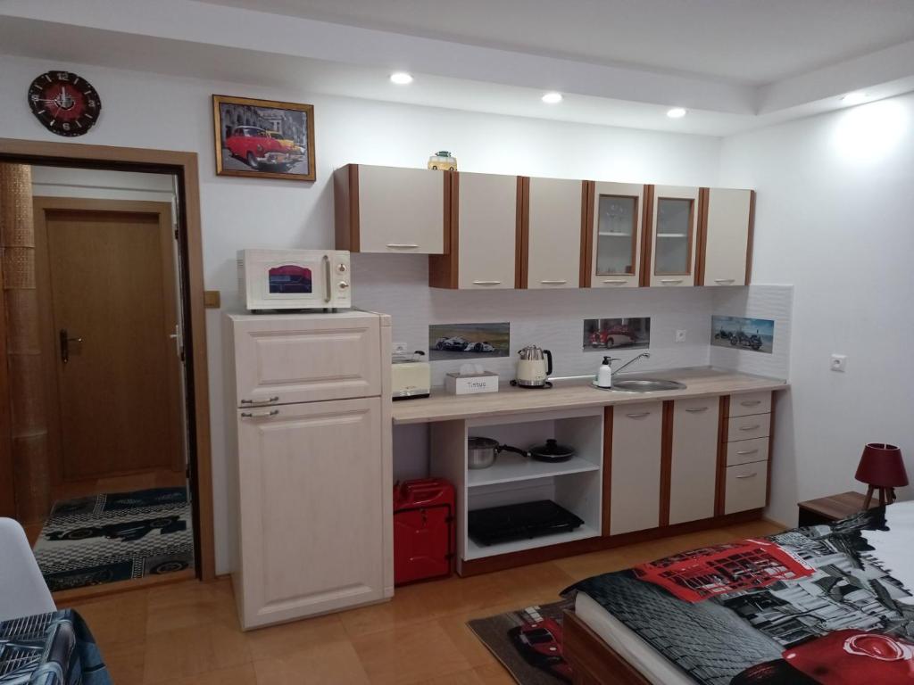 Kuchyň nebo kuchyňský kout v ubytování Privat Tatry Dreams