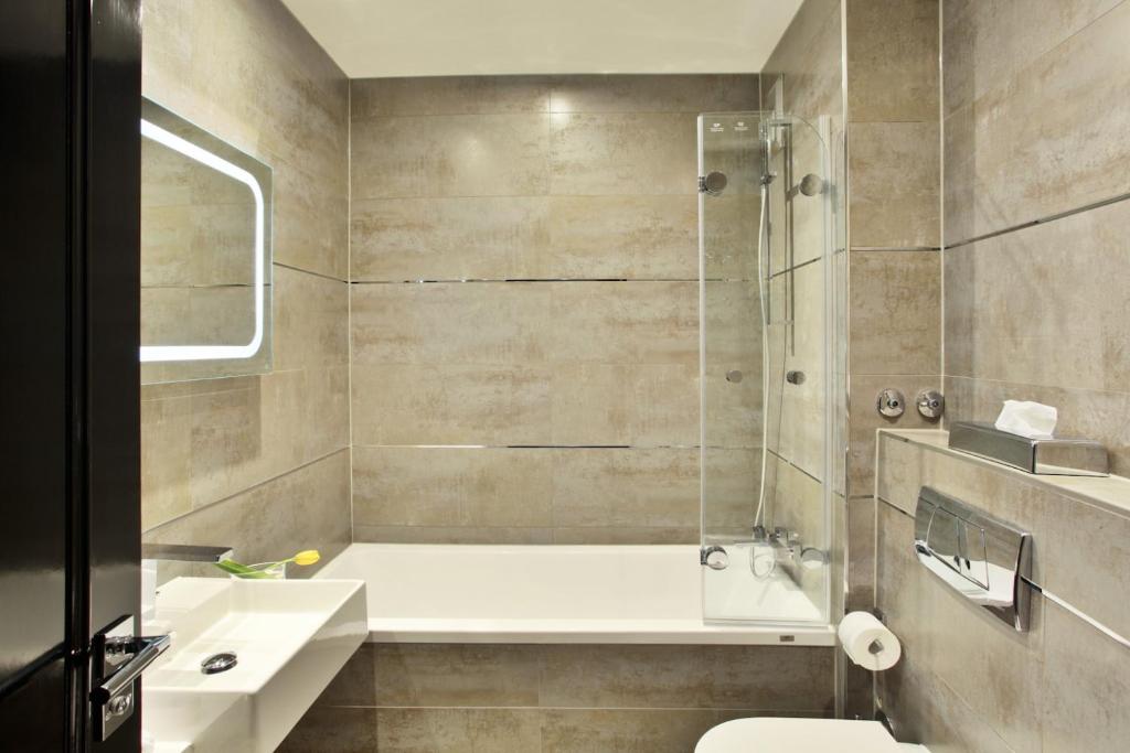 Koupelna v ubytování Boutique Hotel Poppenbütteler Hof