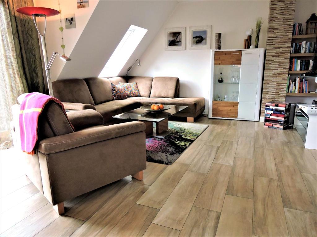 Posezení v ubytování Neue Reihe 28 - Wohnung Wolke 7