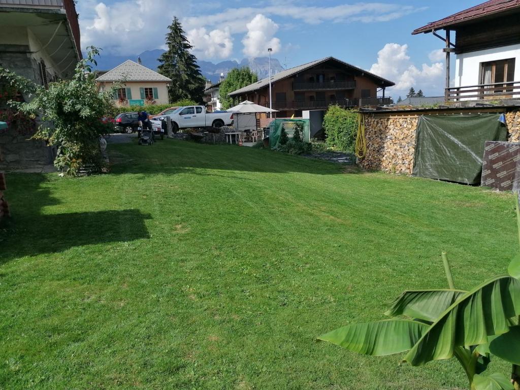 Vonkajšia záhrada v ubytovaní chalet Mont-Blanc