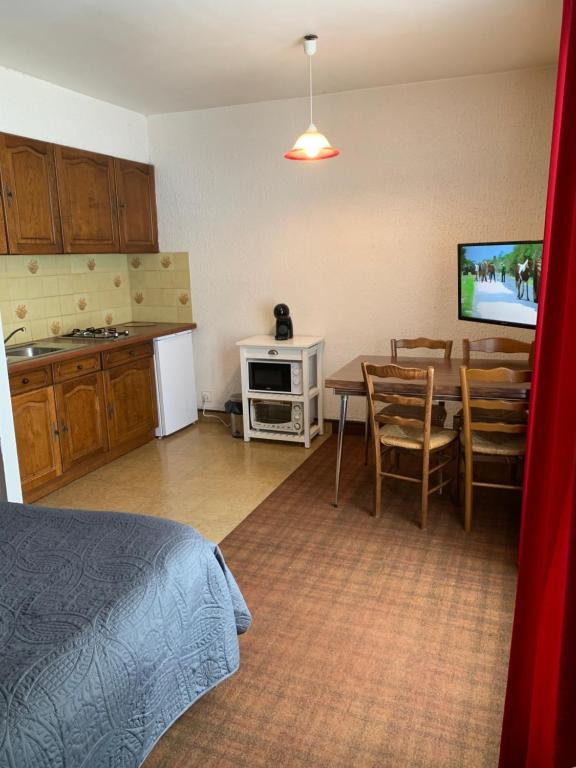 Kuchyň nebo kuchyňský kout v ubytování motel
