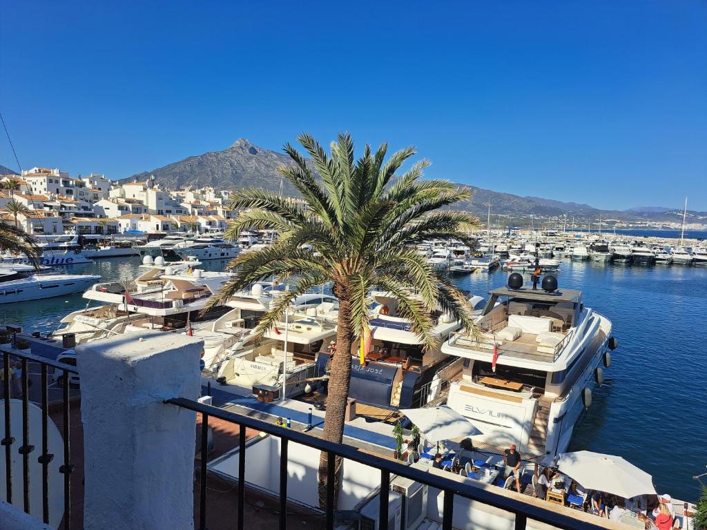 Fotografie z fotogalerie ubytování Private suites in huge penthouse 1st line Puerto Banus, incredible views, jacuzzis v destinaci Marbella