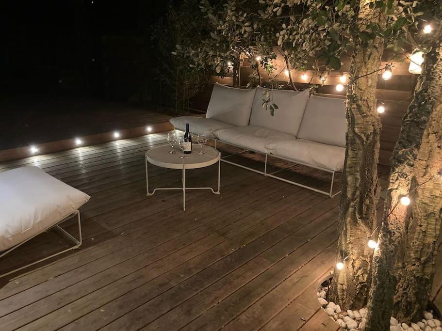 Balkon lub taras w obiekcie Superbe villa 5* avec piscine chauffée