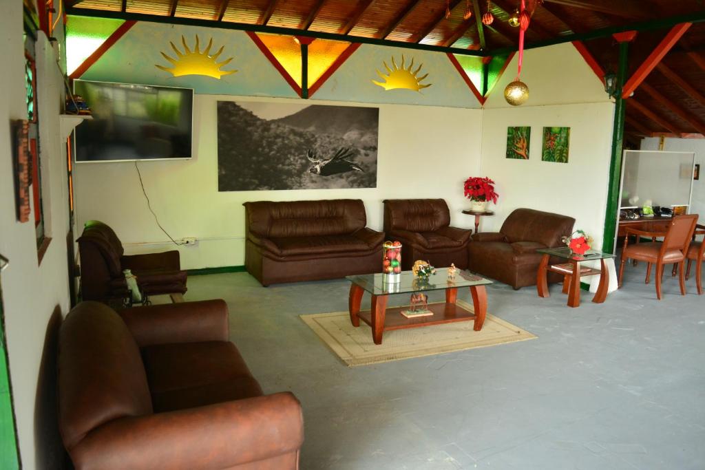 Posezení v ubytování FINCA HOTEL TRADICION CAFETERA