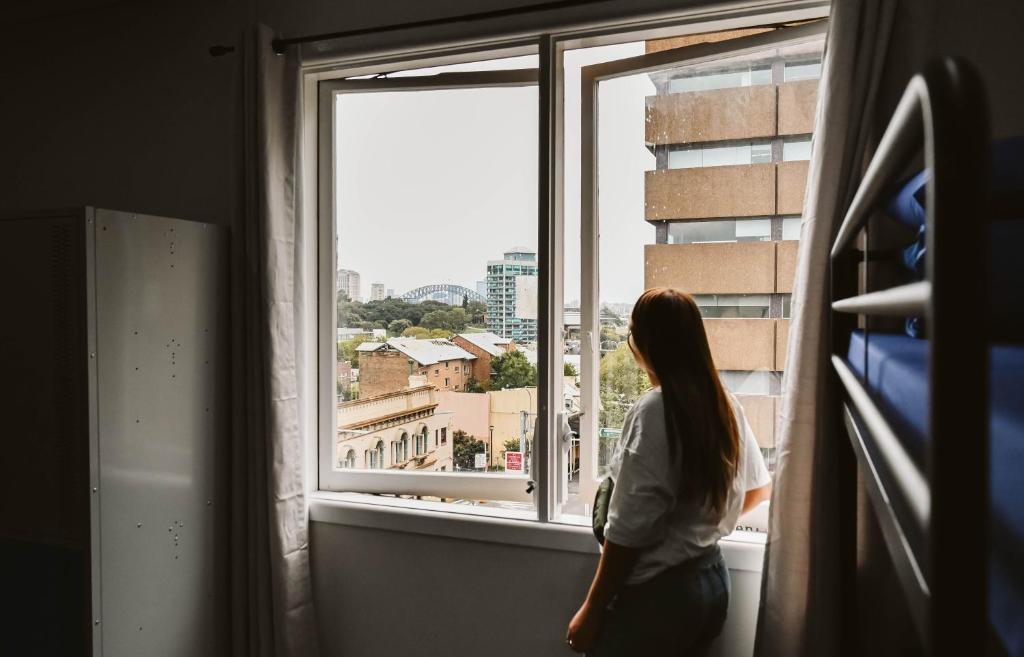 Balkón nebo terasa v ubytování Nate's Place Backpackers Sydney