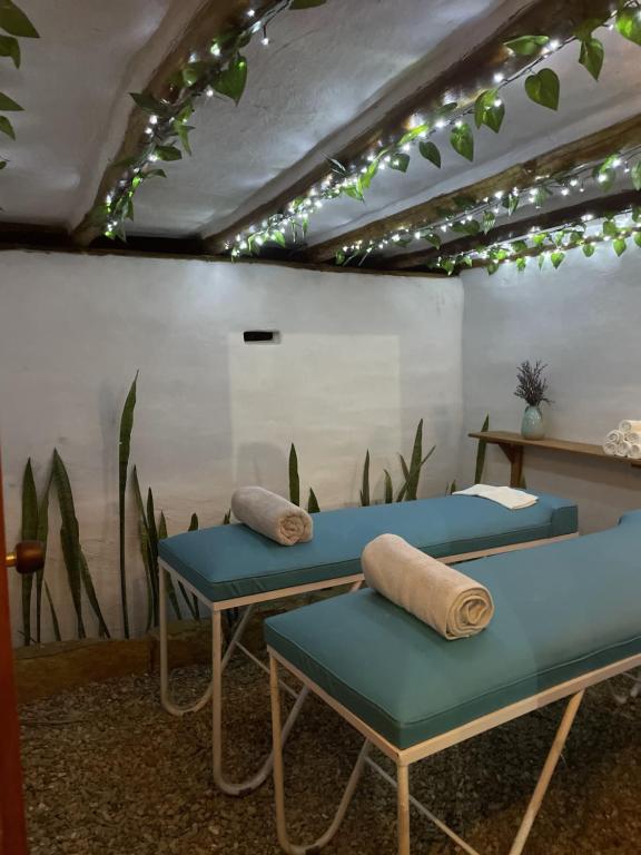 Lázně a/nebo wellness v ubytování Hermoso Glamping Creta