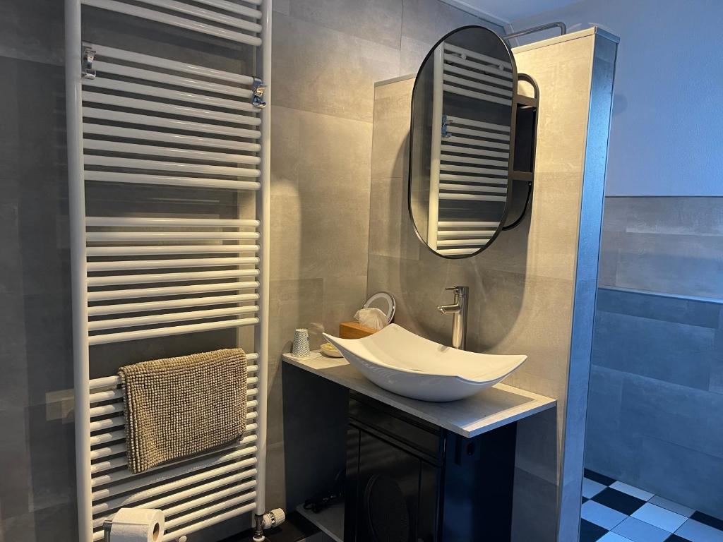 Koupelna v ubytování B&B De Dorpshoeve