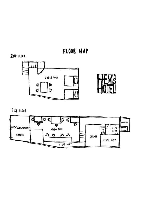 Půdorys ubytování HEM'S HOTEL 1日1組限定 new