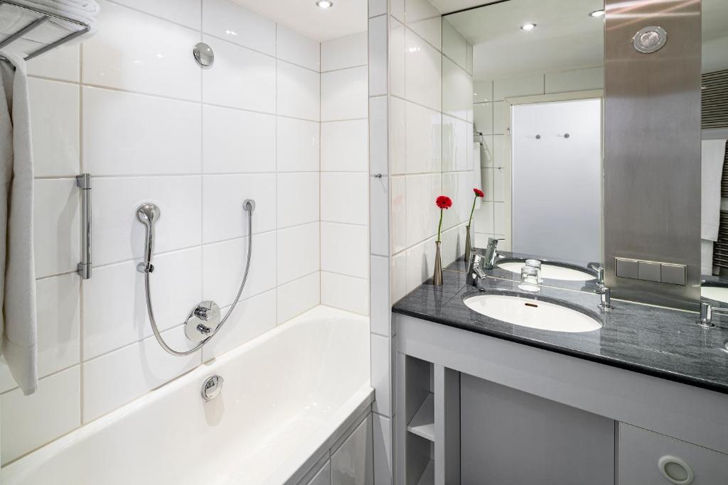 Koupelna v ubytování Top Appartements Roth am Strande