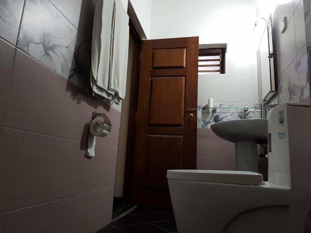 Koupelna v ubytování Chitra Ayurveda