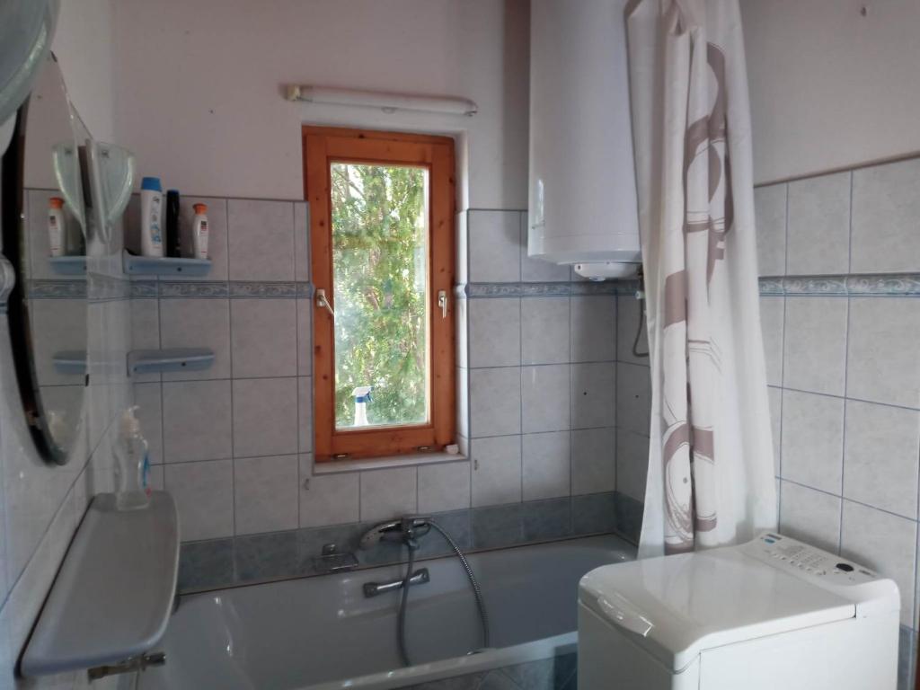 Kúpeľňa v ubytovaní Felsőörsi Nyugalom