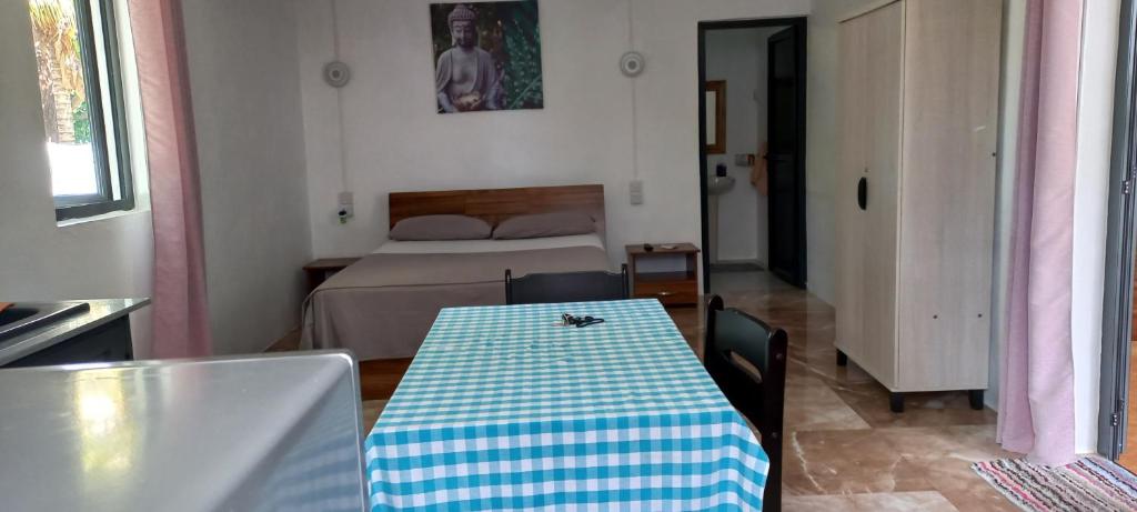 Postel nebo postele na pokoji v ubytování SeaView Studio - La Gaulette