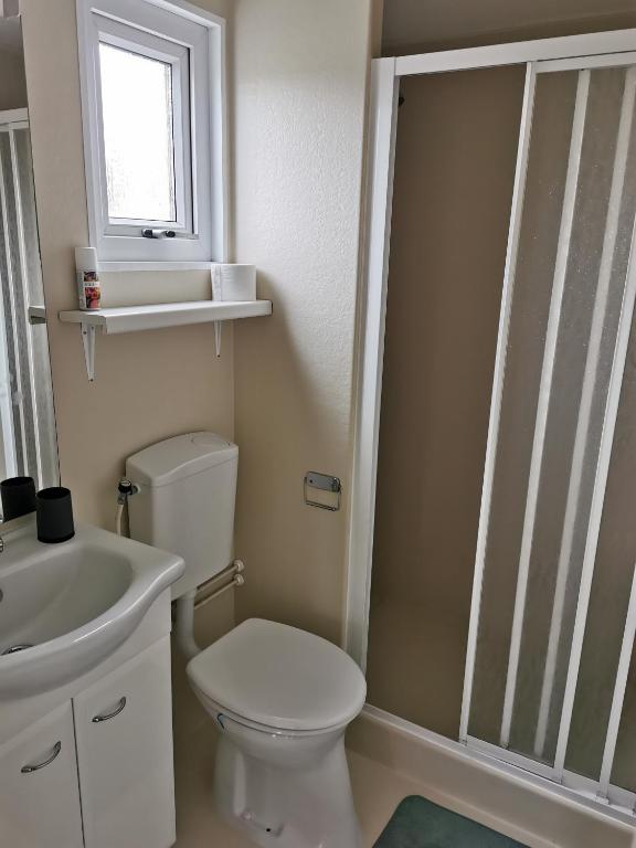 Koupelna v ubytování Chalet - Dà gae nog à