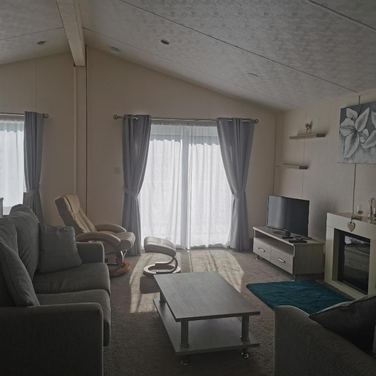 Posezení v ubytování Homeston Lodge