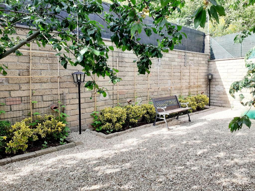 Zahrada ubytování La Casa Più Sù