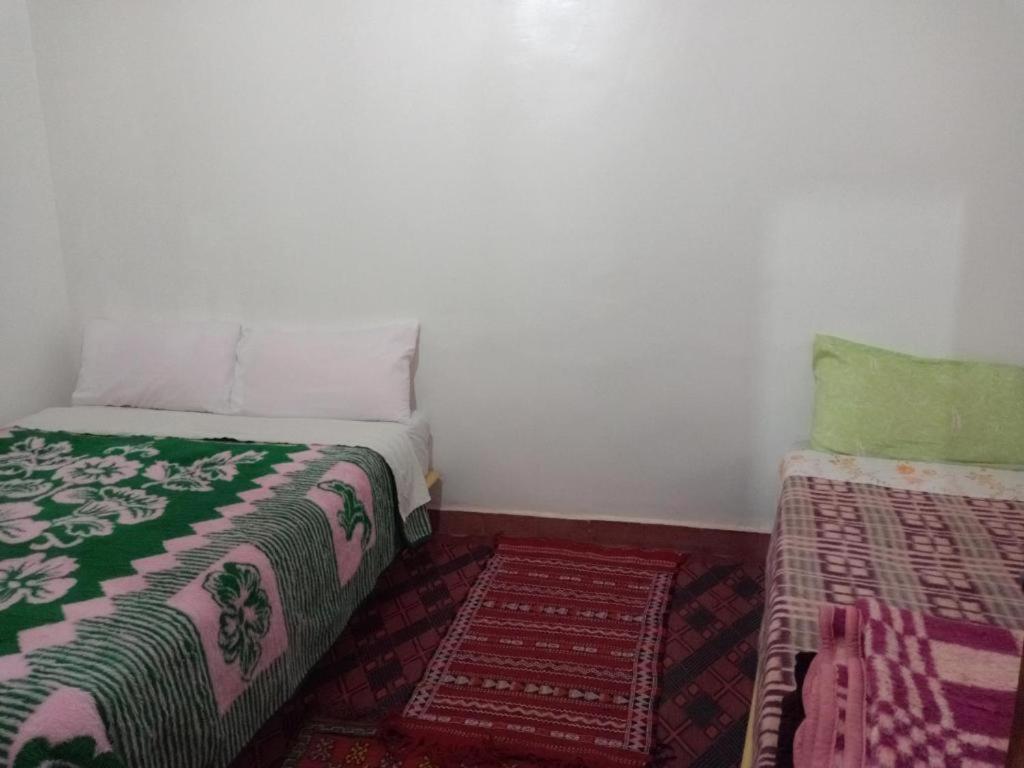 Postel nebo postele na pokoji v ubytování Gîte Assafar