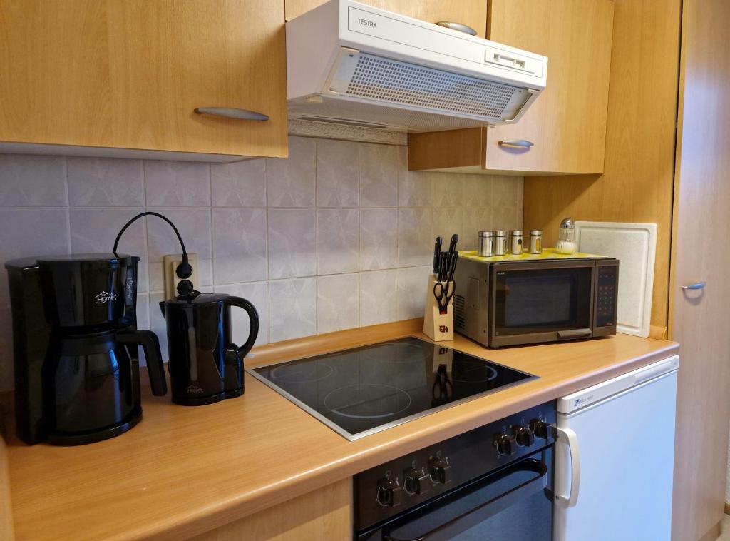 Kuchyň nebo kuchyňský kout v ubytování Haus Fessel - Birkenkopf