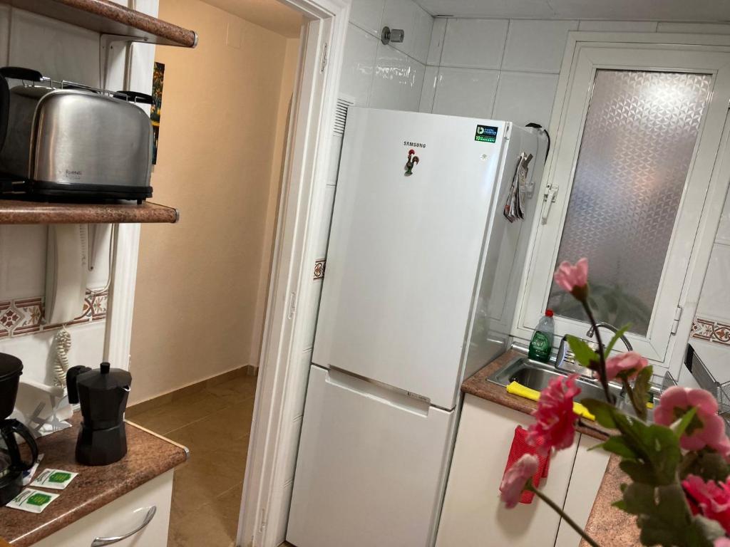 Kuchyň nebo kuchyňský kout v ubytování Marina Apartment Beach