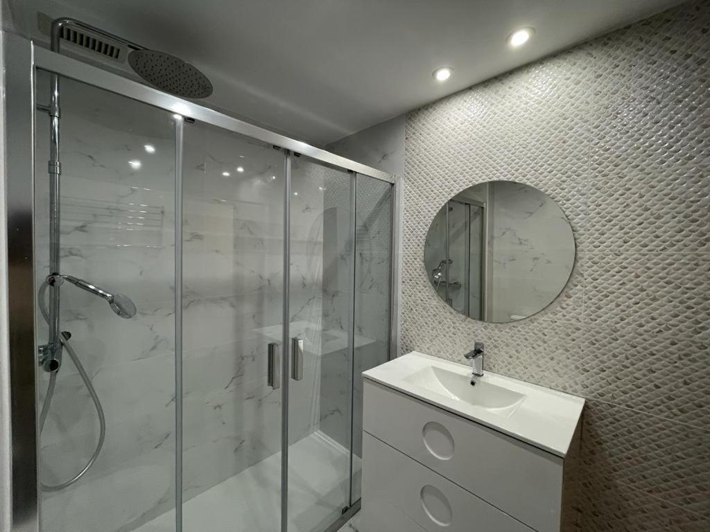 A bathroom at Apartamento Edificio Coral