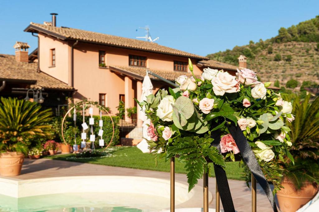 A garden outside Hotel La Fattoria
