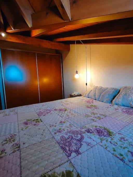 A bed or beds in a room at Barbati balcony view