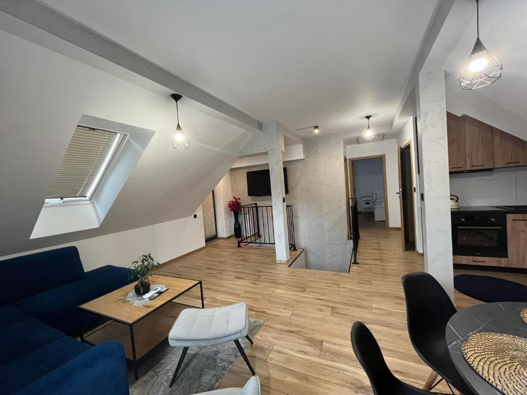 Kuchyňa alebo kuchynka v ubytovaní Apartamenty na Blichu - Noclegi Energylandia Zator