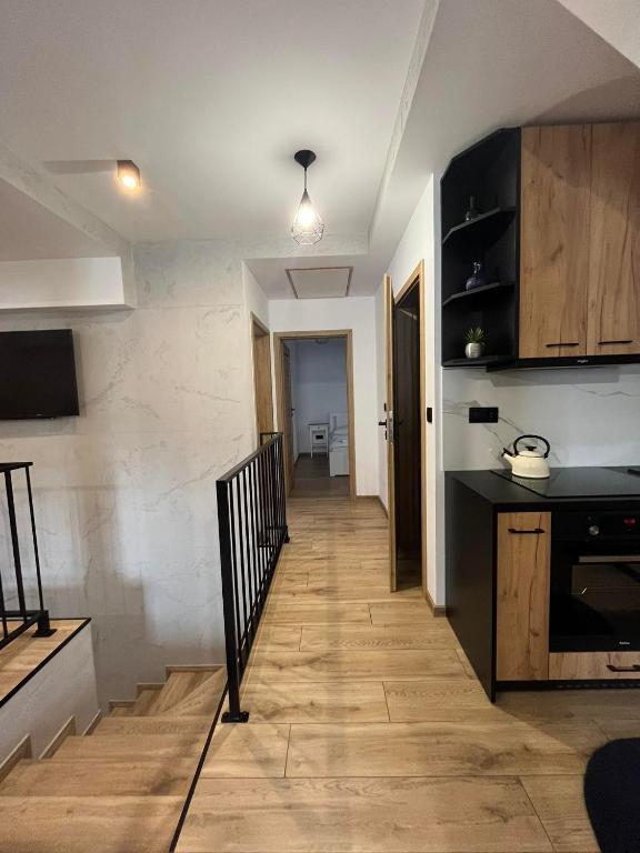 Kuchyňa alebo kuchynka v ubytovaní Apartamenty na Blichu - Noclegi Energylandia Zator