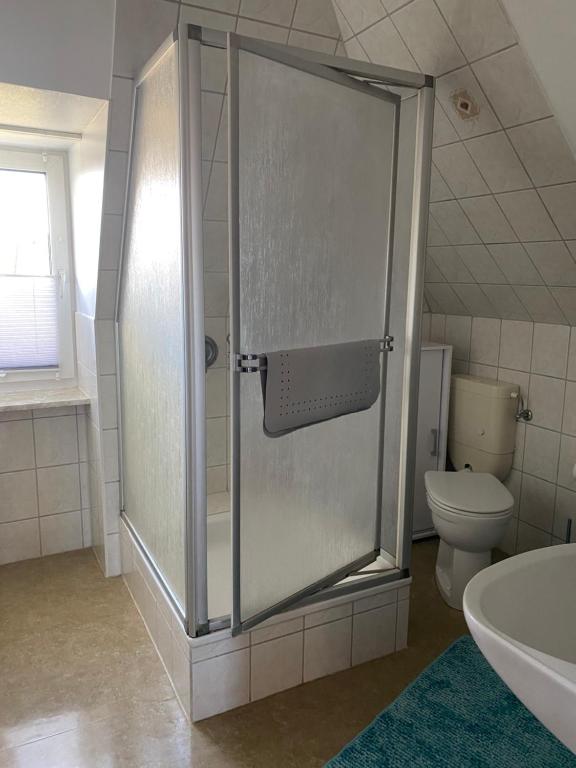 Koupelna v ubytování Ostsee Appartement Grömitz - Haus Ihlow