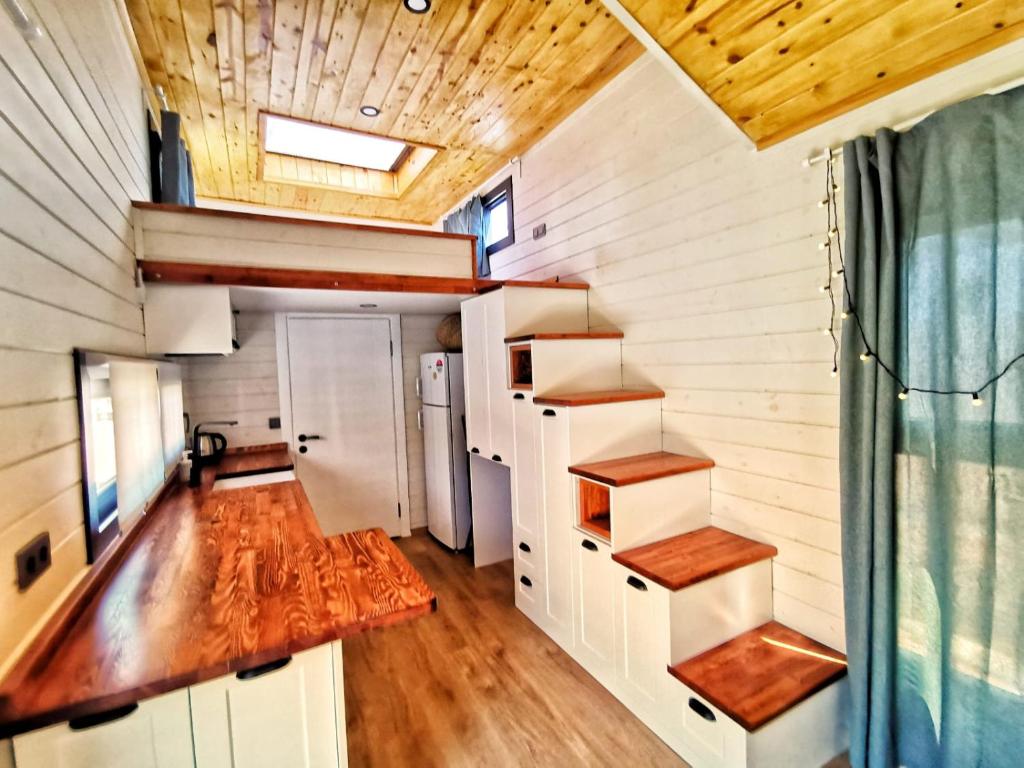 Kuchyň nebo kuchyňský kout v ubytování Kaş Joy Glamping