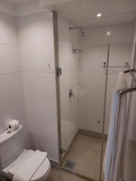 Koupelna v ubytování Flat Hotel Pedra Azul