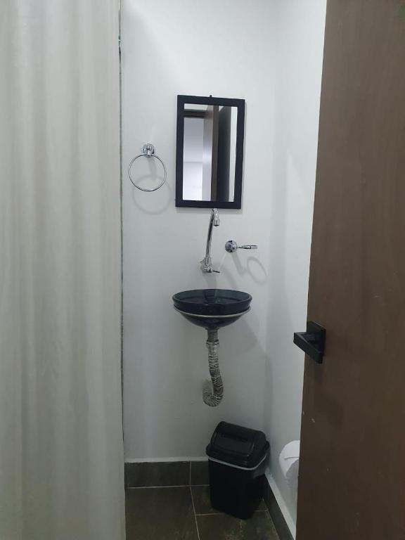 Koupelna v ubytování Hotel Prestige