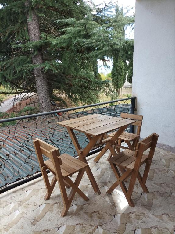 Balkón nebo terasa v ubytování Orenda