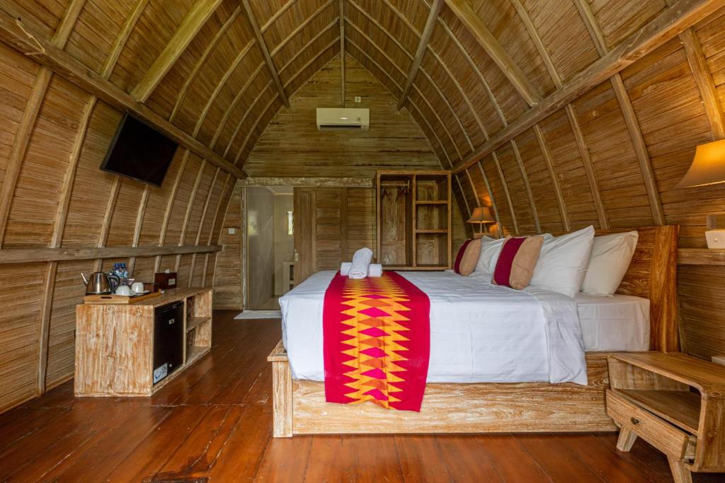 TV a/nebo společenská místnost v ubytování Daghan Cottage Nusa Penida