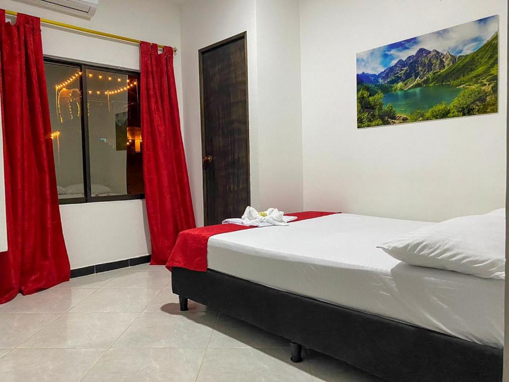Postel nebo postele na pokoji v ubytování Hotel SG