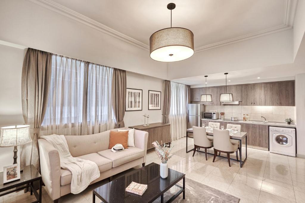 Kuchyň nebo kuchyňský kout v ubytování Adina Serviced Apartments Singapore Orchard