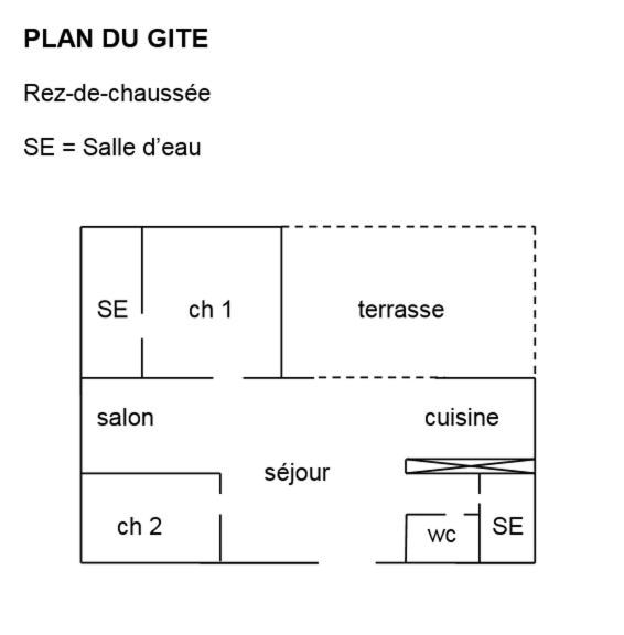 Plan piętra w obiekcie Pistache la vallee des noyers